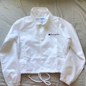 Champion white windbreaker
